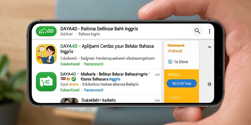 Antarmuka ramah pengguna untuk belajar Bahasa Inggris dengan mudah.