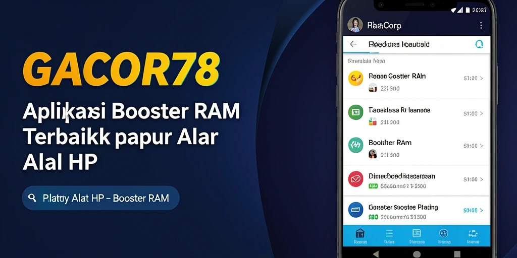 Antarmuka GACOR78 yang simpel dan efisien untuk Booster RAM.