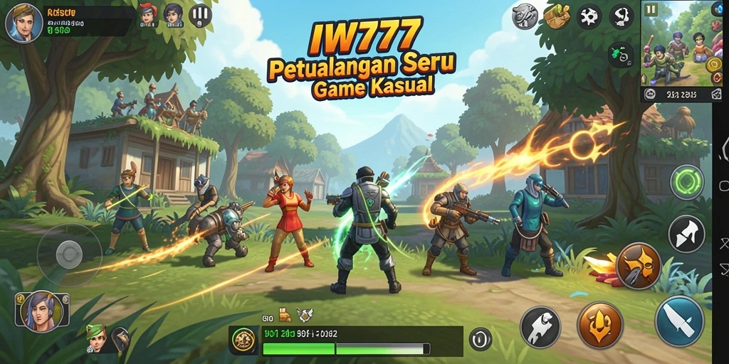 Antarmuka IW777 yang menarik dan penuh warna untuk game Kasual.