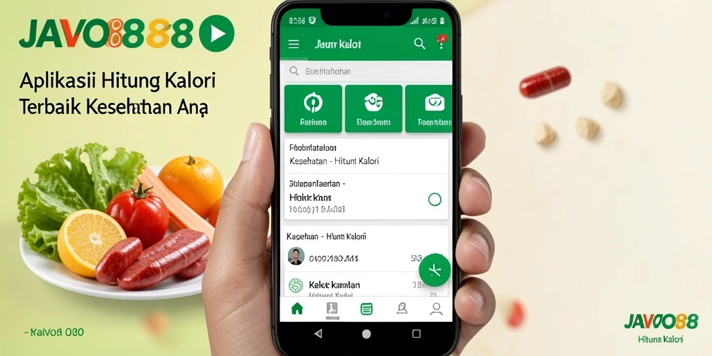 Tampilan antarmuka aplikasi <strong>JAVO88</strong> yang intuitif dan fungsional dalam menghitung kalori.