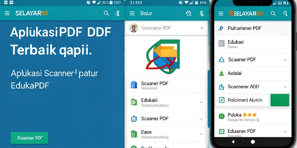 Antarmuka aplikasi <strong>SELAYAR88</strong> yang user-friendly untuk Scanner PDF.
