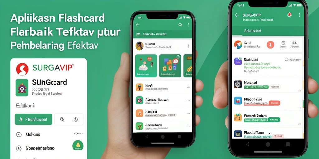 Antarmuka aplikasi SURGAVIP yang menarik dan fungsional.